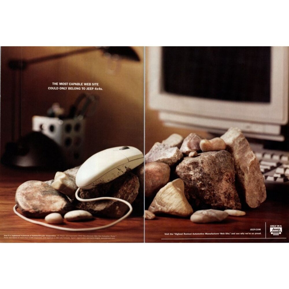 2004 Jeep SUV Website Desktop Computer Mouse 2 page Vintage Print Ad Wall Art